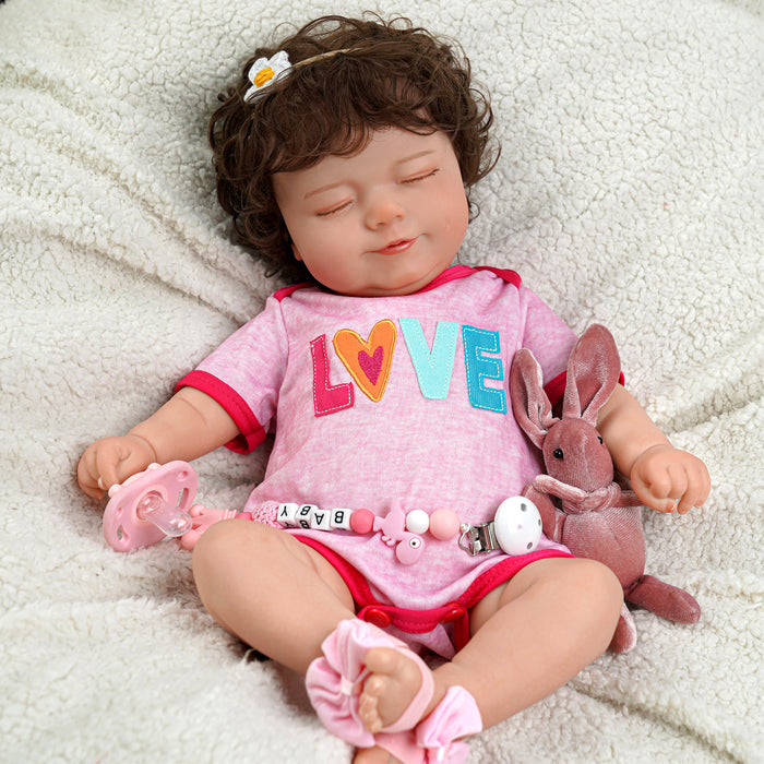Babeside 20'' Lifelike Pink Suit Reborn Baby Doll Infant Girl Madge