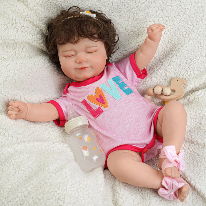 Babeside 20'' Lifelike Pink Suit Reborn Baby Doll Infant Girl Madge