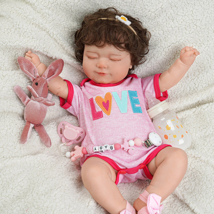 Babeside 20'' Lifelike Pink Suit Reborn Baby Doll Infant Girl Madge