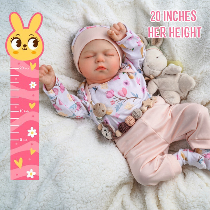 Babeside 20'' Lifelike Reborn Baby Girl Dolls Wynne Asleep