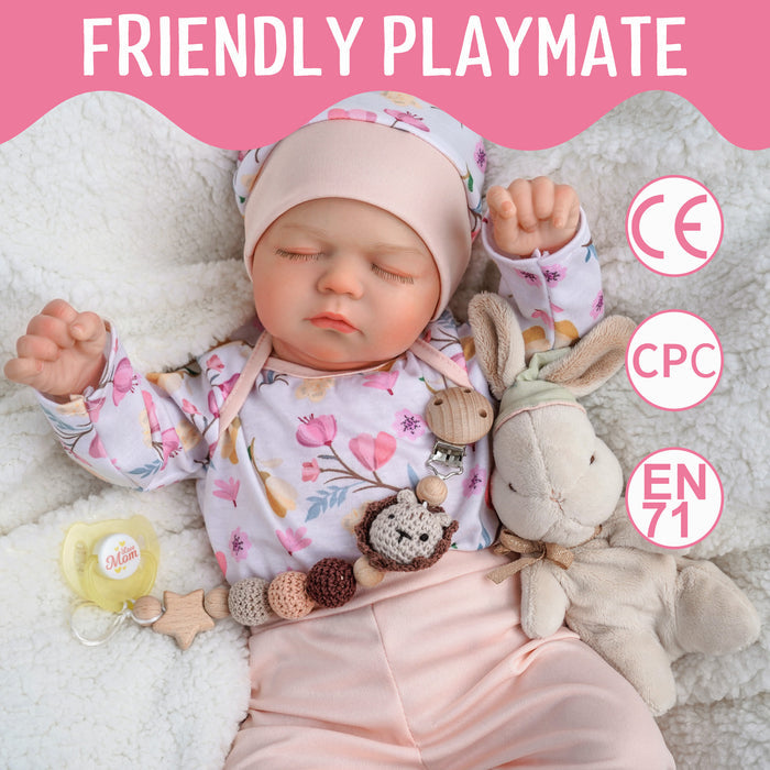 Babeside 20'' Lifelike Reborn Baby Girl Dolls Wynne Asleep