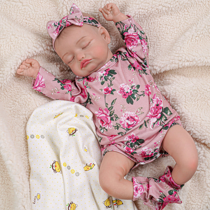Babeside 20'' Realistic Floral Suit Infant Reborn Baby Doll Girl Belita