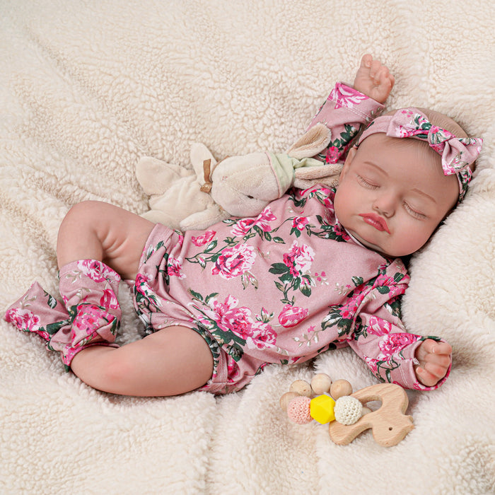 Babeside 20'' Realistic Floral Suit Infant Reborn Baby Doll Girl Belita
