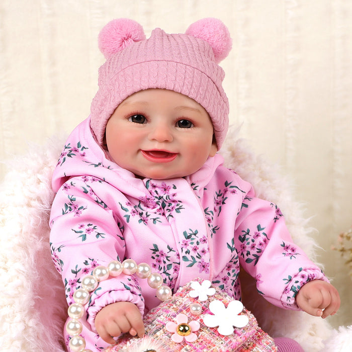 Babeside 20" Realistic Reborn Baby Doll Awake Infant Adorable Baby Girl Marcy