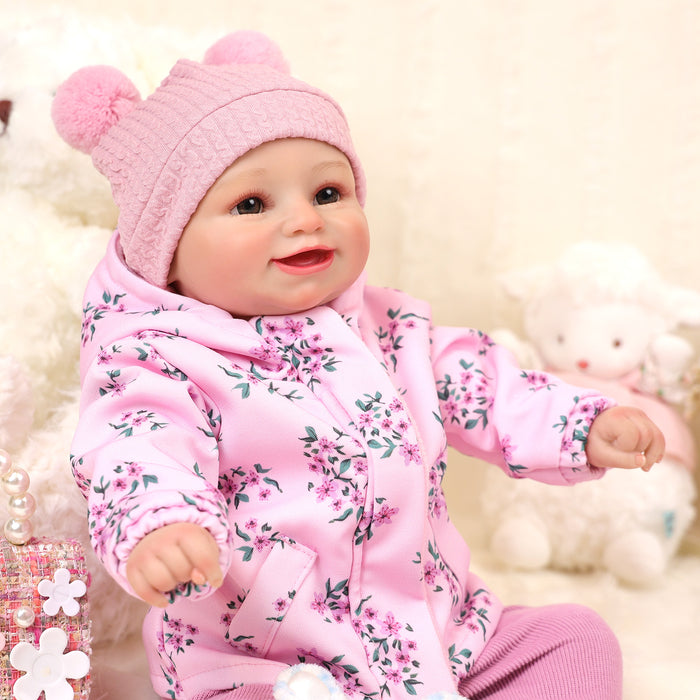 Babeside 20" Realistic Reborn Baby Doll Awake Infant Adorable Baby Girl Marcy