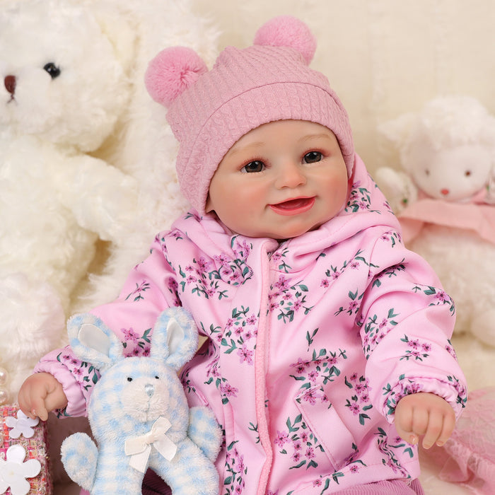 Babeside 20" Realistic Reborn Baby Doll Awake Infant Adorable Baby Girl Marcy