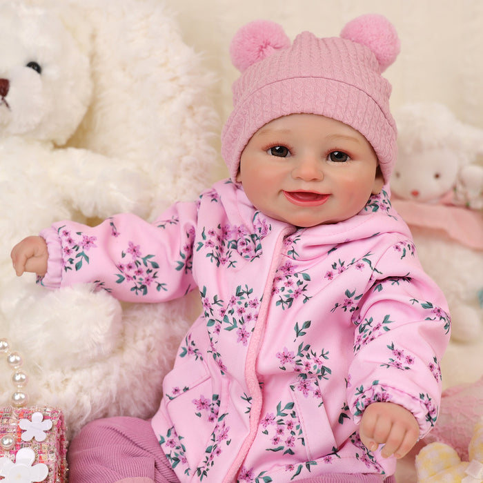 Babeside 20" Realistic Reborn Baby Doll Awake Infant Adorable Baby Girl Marcy