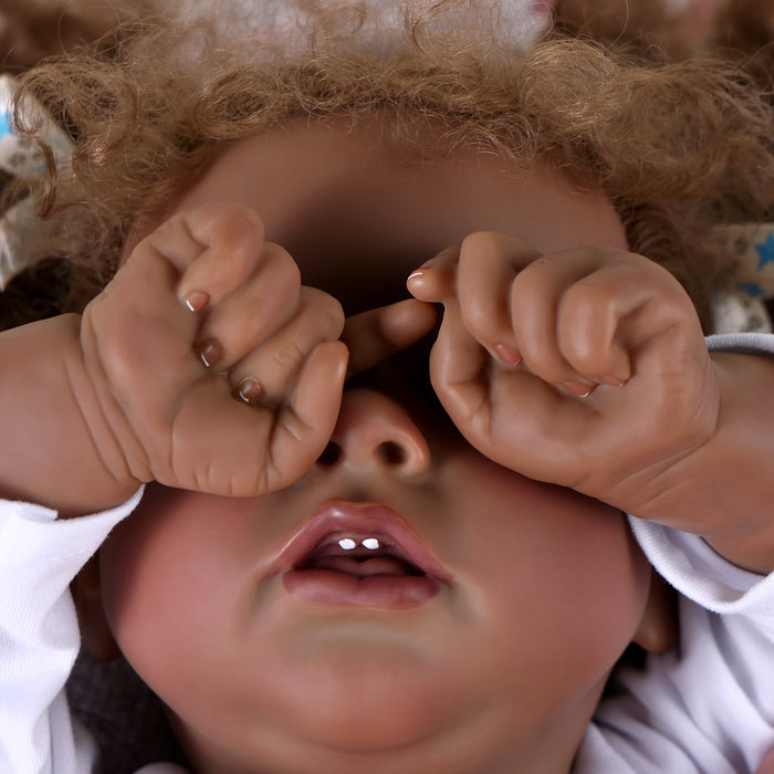 Babeside 20" Reborn Baby Doll African American White Skirt Girl Saria