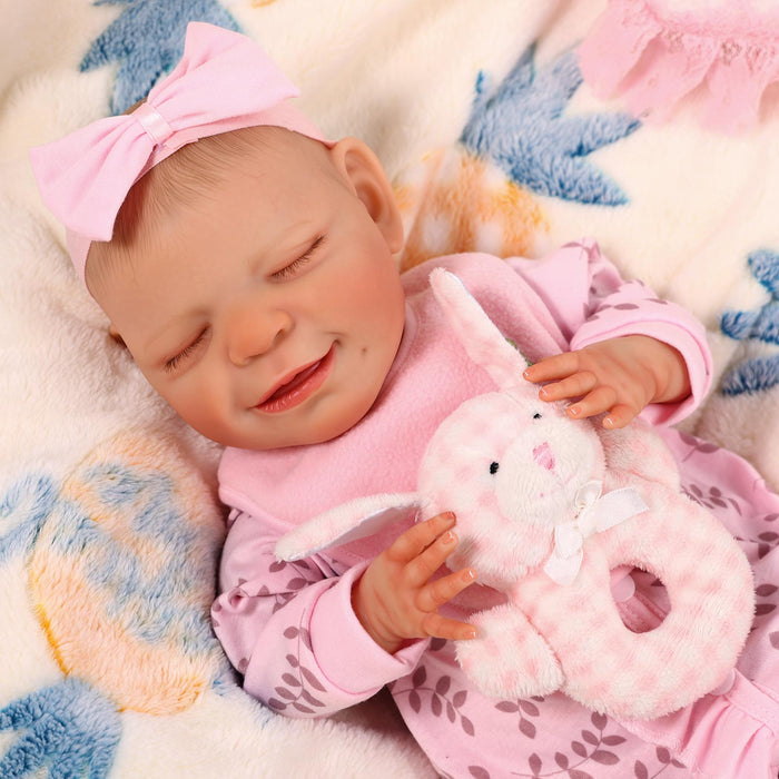 Babeside 20" Reborn Baby Doll Sleeping Infant Pink Swan Girl Angel