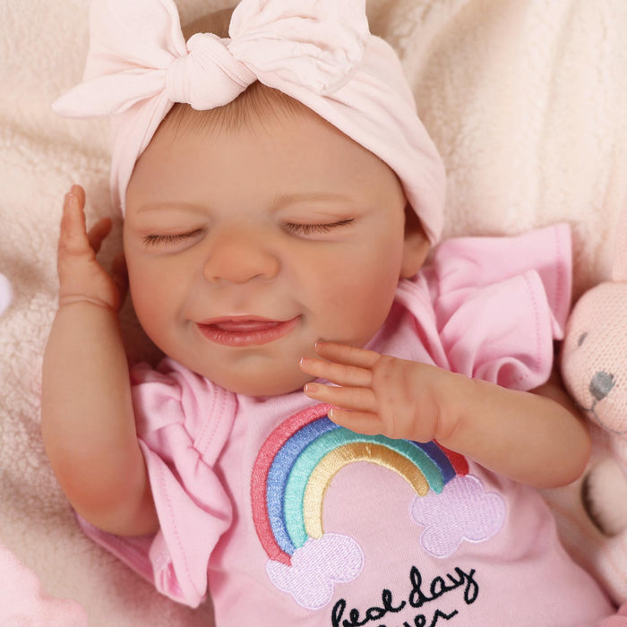 Babeside 20" Reborn Baby Doll Sleeping Infant Pink Unicorn Dress Girl Angel