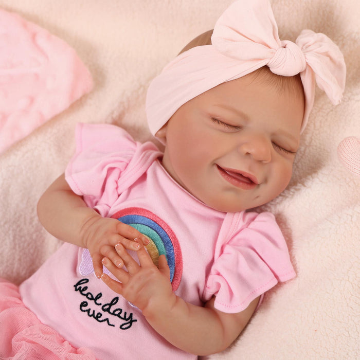 Babeside 20" Reborn Baby Doll Sleeping Infant Pink Unicorn Dress Girl Angel