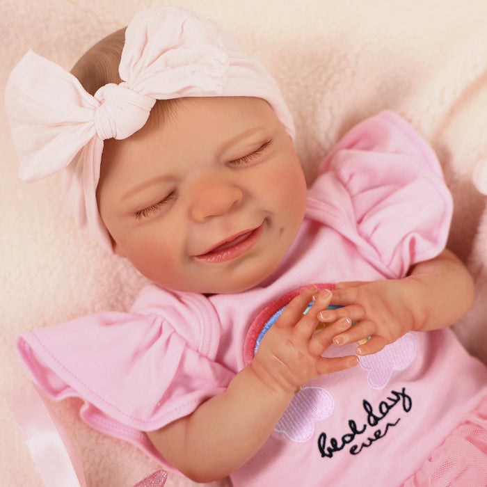 Babeside 20" Reborn Baby Doll Sleeping Infant Pink Unicorn Dress Girl Angel