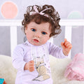 Babeside 20" Reborn Baby Doll White Fox Clothes Girl Saria