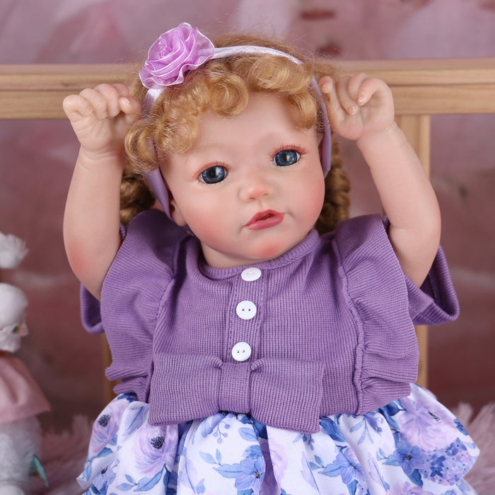 Babeside 20'' Reborn Toddler Doll Cutest Purple Girl Shayla