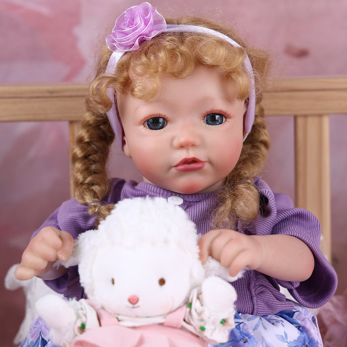 Babeside 20'' Reborn Toddler Doll Cutest Purple Girl Shayla