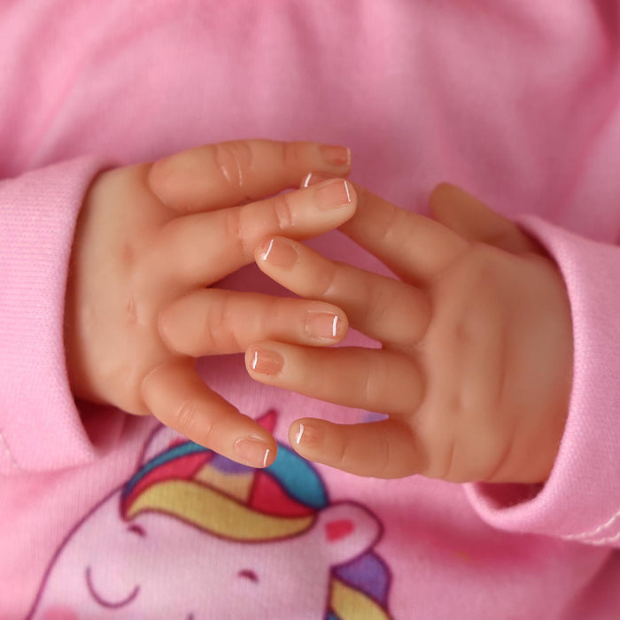 Babeside 20" Sleeping Infant Pink Unicorn Jumpsuit Girl Angel