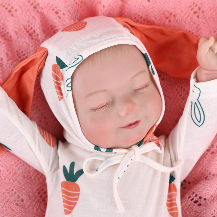 Babeside 20" Sleeping Reborn Baby Doll Newborn Baby Carrot Girl Madge