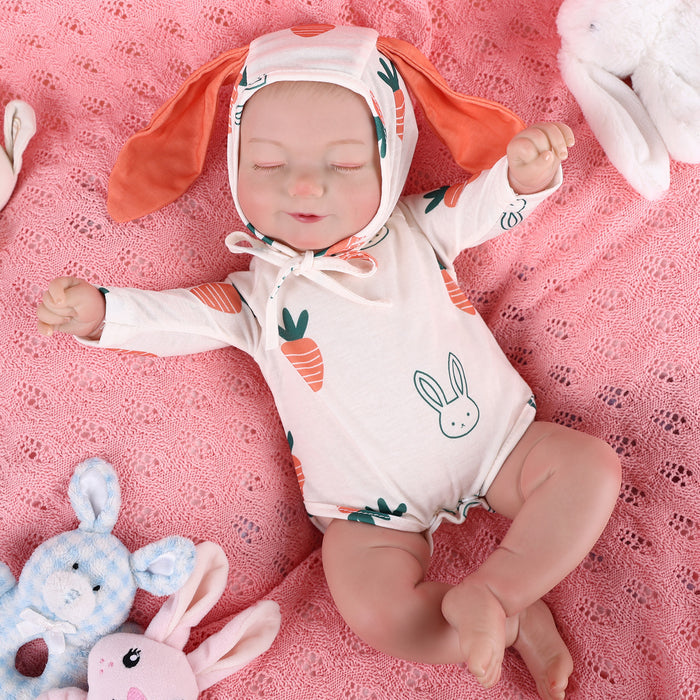 Babeside 20" Sleeping Reborn Baby Doll Newborn Baby Carrot Girl Madge