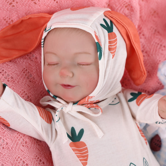 Babeside 20" Sleeping Reborn Baby Doll Newborn Baby Carrot Girl Madge