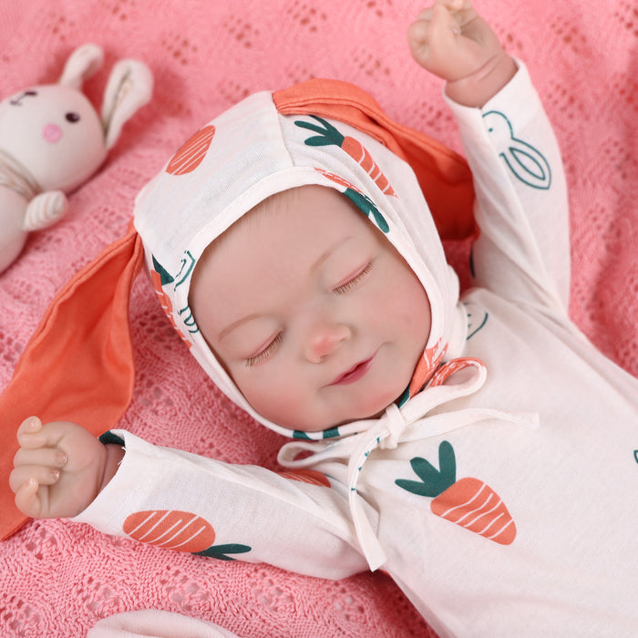 Babeside 20" Sleeping Reborn Baby Doll Newborn Baby Carrot Girl Madge