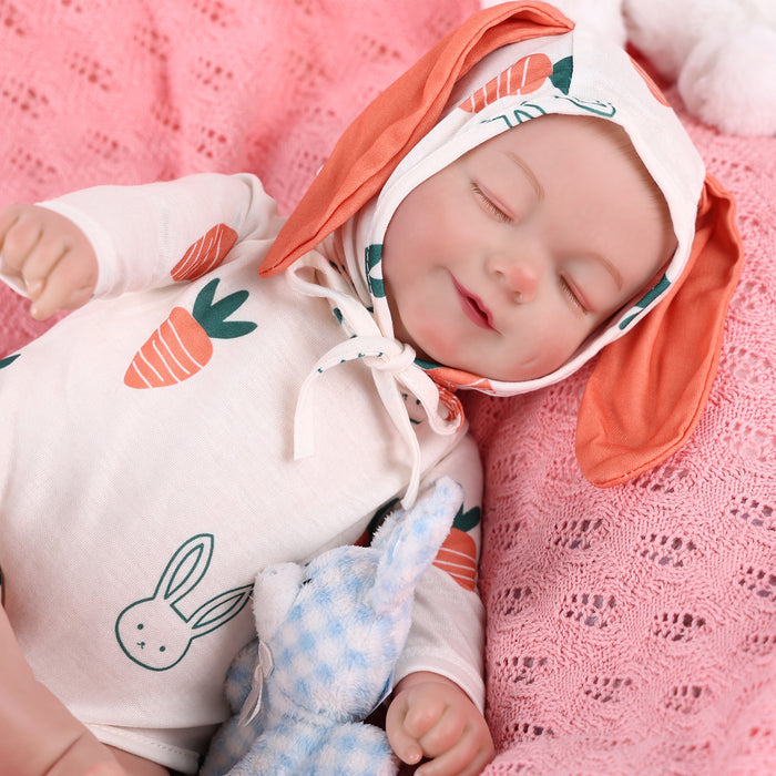 Babeside 20" Sleeping Reborn Baby Doll Newborn Baby Carrot Girl Madge