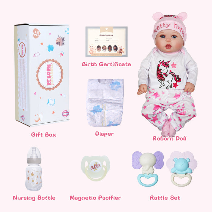 Babeside Bailyn 20'' Cutest Realistic Reborn Baby Doll Pretty Horse Girl