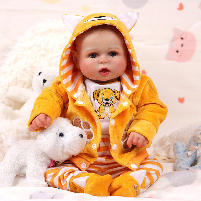 Babeside Bailyn 20'' Cutest Realistic Reborn Baby Doll Yellow Suit Adorable Boy