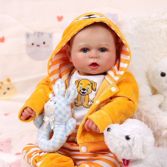 Babeside Bailyn 20'' Cutest Realistic Reborn Baby Doll Yellow Suit Adorable Boy