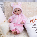 Babeside Becky 20'' Realistic Reborn Baby Doll Girl Awake Winter Lovely Pink Bunny
