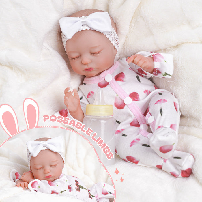 Babeside Beta 12" Sleeping Realistic Newborn Baby Doll Lovely Girl