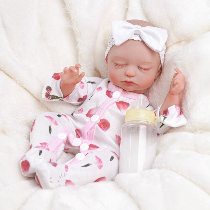 Babeside Beta 12" Sleeping Realistic Newborn Baby Doll Lovely Girl