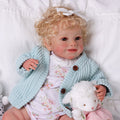 Babeside Charlie 20'' Realistic Reborn Infant Baby Doll Boy Awake Lovely Brown Eyes Winter