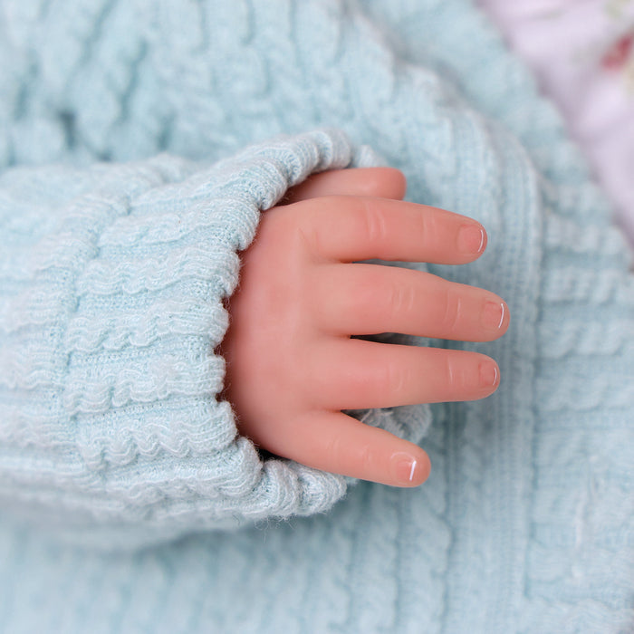 Babeside Charlie 20'' Realistic Reborn Infant Baby Doll Boy Awake Lovely Brown Eyes Winter