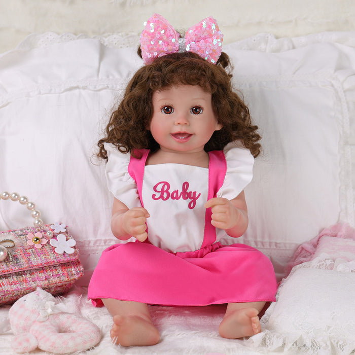 Babeside Cherry 20'' Realistic Reborn Baby Doll Lifelike Baby Adorable Girl Beautiful Pink
