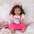 Babeside Cherry 20'' Realistic Reborn Baby Doll Lifelike Baby Adorable Girl Beautiful Pink