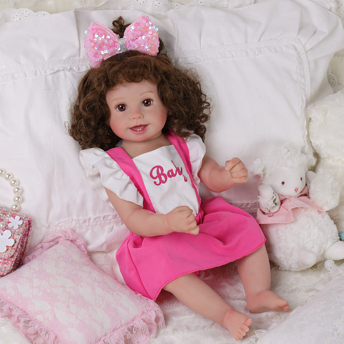 Babeside Cherry 20'' Realistic Reborn Baby Doll Lifelike Baby Adorable Girl Beautiful Pink