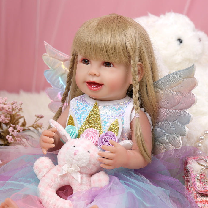 Babeside Cherry 22'' Realistic Reborn Baby Doll Princess Baby Adorable Girl Beautiful Angel