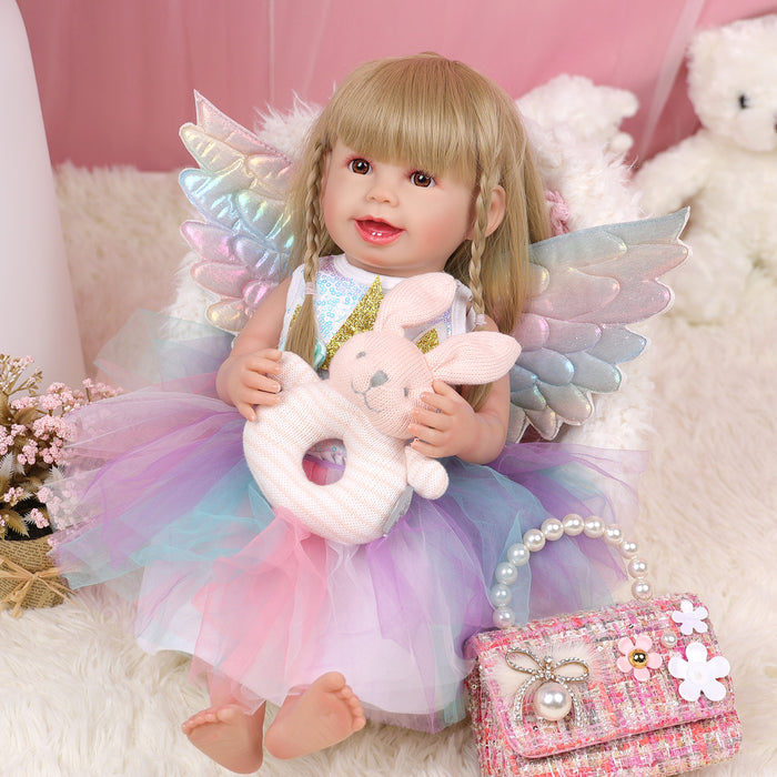 Babeside Cherry 22'' Realistic Reborn Baby Doll Princess Baby Adorable Girl Beautiful Angel