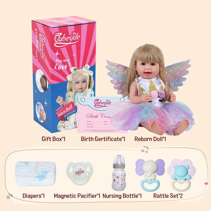 Babeside Cherry 22'' Realistic Reborn Baby Doll Princess Baby Adorable Girl Beautiful Angel