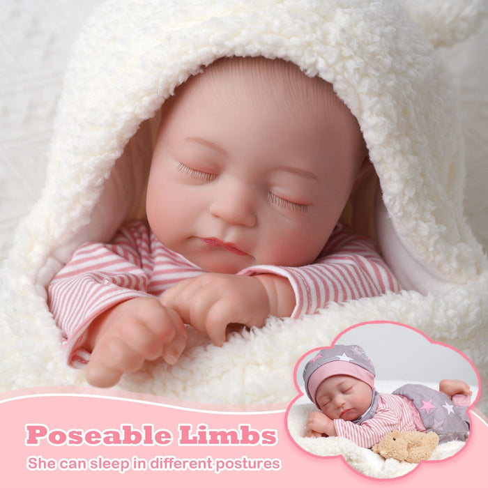 Babeside Connie 20'' Realistic Reborn Baby Doll Girl that Look Real with Heartbeat Coos and Breath