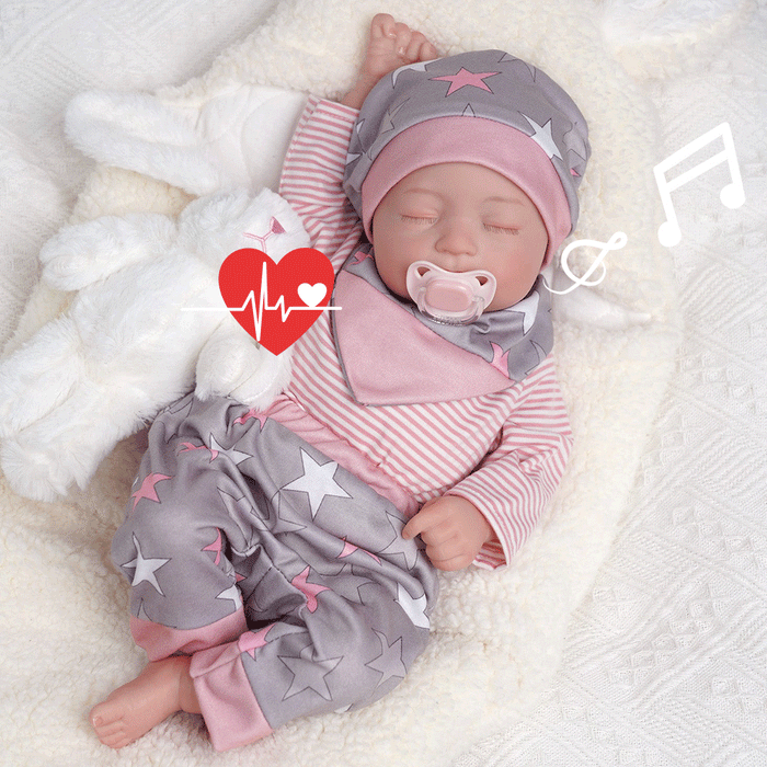 Babeside Connie 20'' Realistic Reborn Baby Doll Girl that Look Real with Heartbeat Coos and Breath