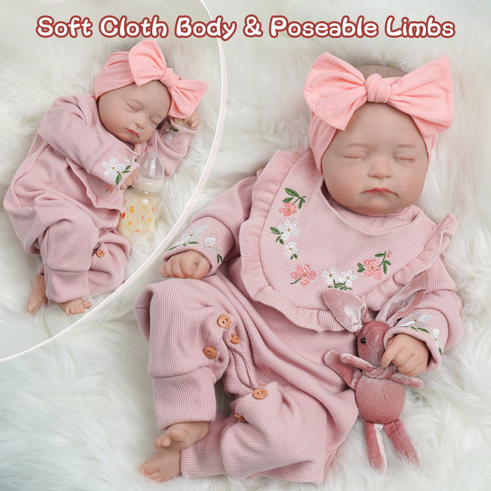 Babeside Connie 20'' Realistic Reborn Baby Doll Girl with Heartbeat Coos and Breath