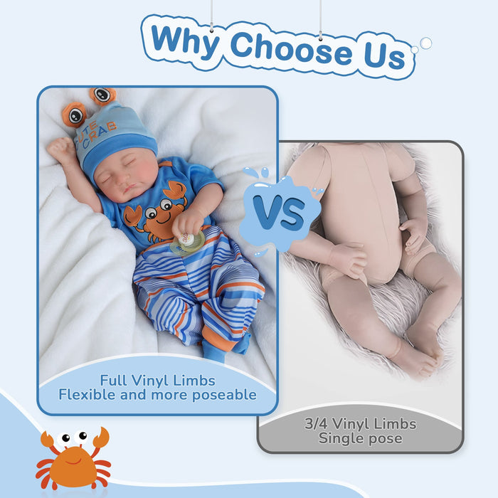 Babeside Connie 20'' Realistic Reborn Cute Boy Doll