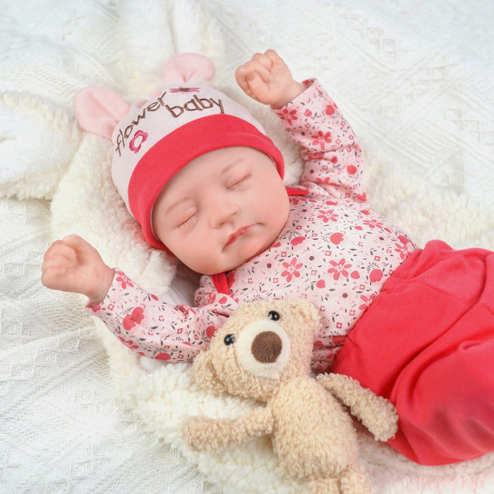 Babeside Connie 20'' Realistic Reborn Doll Flower Baby Girl with Heartbeat Coos and Breath
