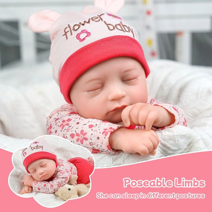 Babeside Connie 20'' Realistic Reborn Doll Flower Baby Girl with Heartbeat Coos and Breath