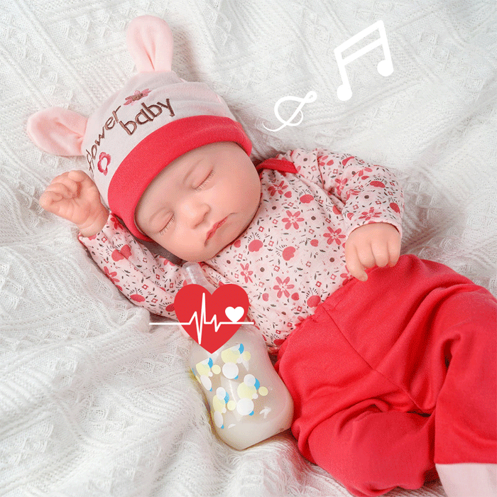 Babeside Connie 20'' Realistic Reborn Doll Flower Baby Girl with Heartbeat Coos and Breath
