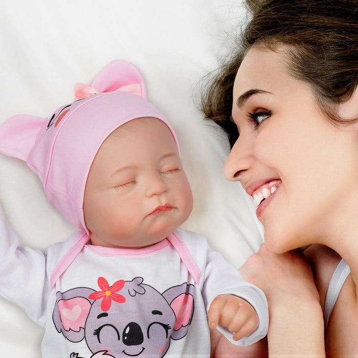 Babeside Connie 20'' Realistic Reborn Love Pants Girl Doll with Heartbeat Coos and Breath