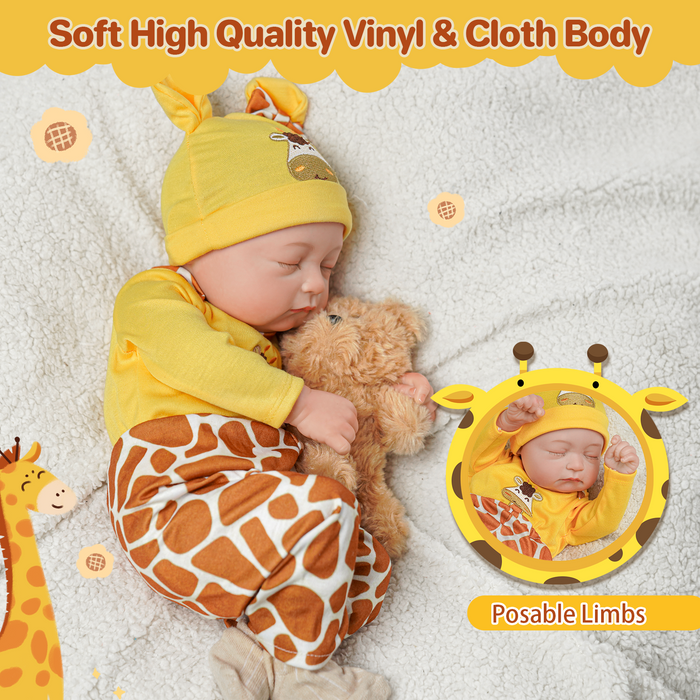Babeside Connie 20'' Realistic Reborn Yellow Deer Suit Girl Doll