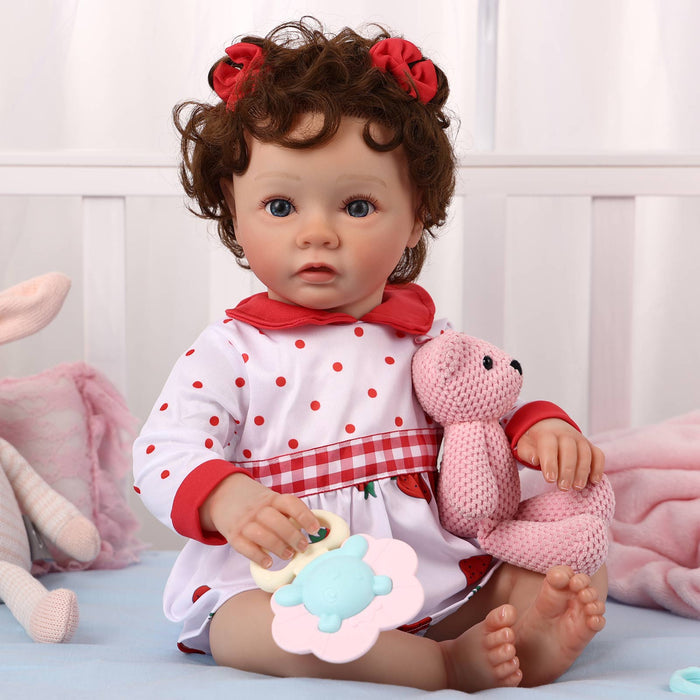 Babeside Daisy 20'' Adorable Realistic Reborn Baby Doll Girl with Heartbeat Coos and Breath