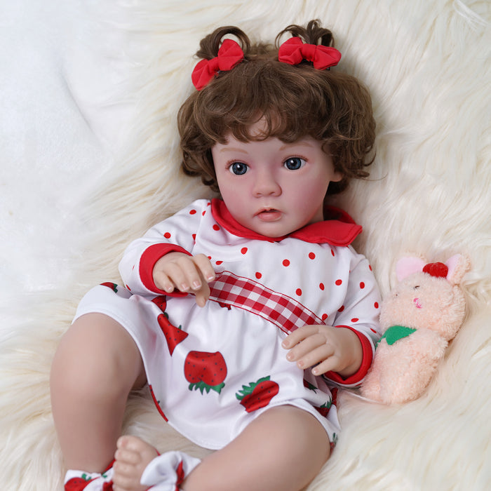 Babeside Daisy 20'' Adorable Realistic Reborn Baby Doll Girl with Heartbeat Coos and Breath